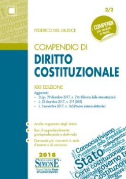 compendio di diritto costituzionale XXII edizione