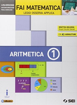 fai matematica, aritm. 1 +geom. 1 +eb matematica sc.media