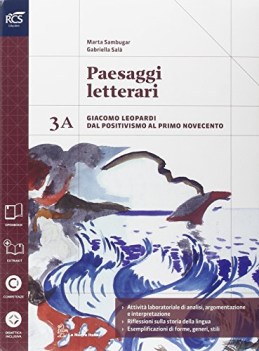 paesaggi letterari 3a+3b (3t) +eb italiano, antologia tr.