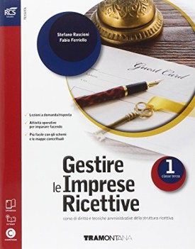 gestire le imprese ricettive 1 +eb materie tecn.itc,f,t,ipc