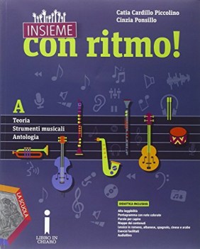 insieme con ritmo a+b +cd +dvd musica,ed.mus.teatro,cine