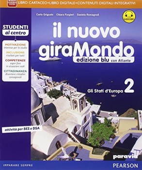 nuovo giramondo blu 2 activebook (2t)+eb geografia sc.media