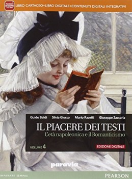 piacere dei testi 4 digitale + eb italiano letteratura =