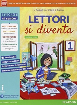 lettori si diventa ed.verde 1 (2t) italiano, antologia media