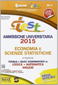 economia e scienze statistiche test 2015 libri temi