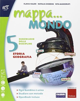 mappa mondo 5, suss. (5t) elementari