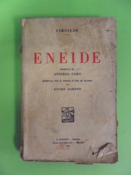 eneide tradotta da annibal caro. barion 1931