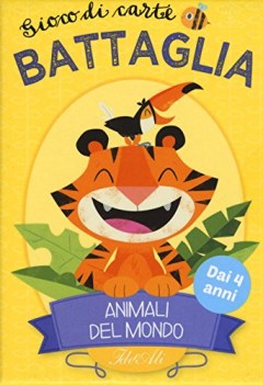 Animali del mondo battaglia gioco di carte con carte