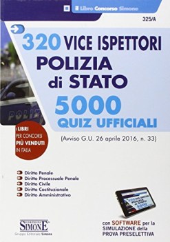 320 vice ispettori polizia di stato 5000 quiz ufficiali con software