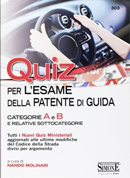 quiz per la patente di guida categorie a e b e relative sottocategori