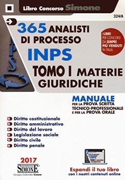 365 analisti di processo inps tomo 1 manuale per la prova scritta