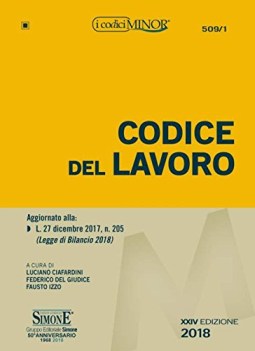 codice del lavoro ediz minore