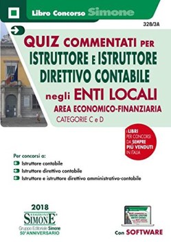 quiz commentati per istruttore e istruttore direttivo contabile negli