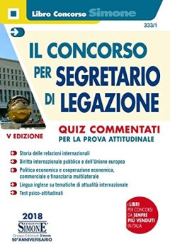 concorso per segretario di legazione quiz commentati per la prova