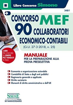 concorso mef 90 collaboratori economicocontabili gu 2732018 n