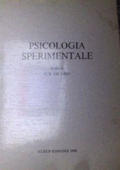 psicologia sperimentale