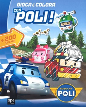 gioca con gli sticker robocar poli con adesivi