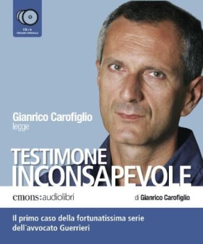 testimone inconsapevole letto da gianrico carofiglio audiolibro 7cd