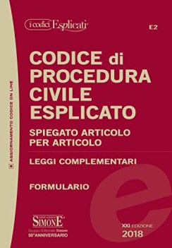 codice di procedura civile esplicato spiegato articolo per articolo leggi comple