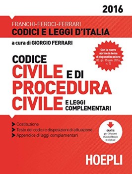 codice civile e di procedura civile 2016