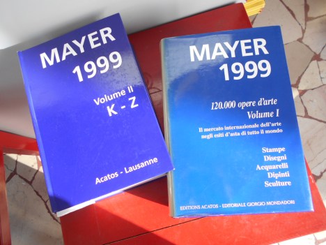 mayer International auction records 1999 2 volumi