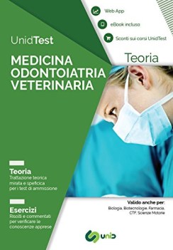 unidtest medicina odontoiatria veterinaria teoria esercizi con app con ebook