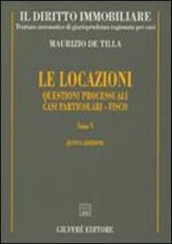 locazioni tomo I quinta edizione diritto immobiliare