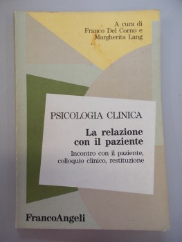 psicologia clinica relazione con il paziente