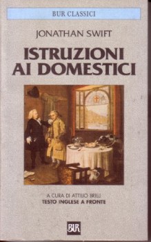 istruzioni ai domestici testo inglese a fronte