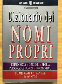 dizionario dei nomi propri