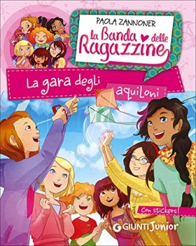 gara degli aquiloni la banda delle ragazzine con adesivi