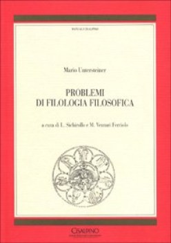 problemi di filologia filosofica