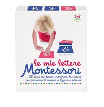 mie lettere montessori 26 carte con lettere smerigliate