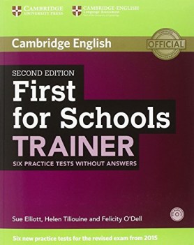 first for school trainer without answers six practice tests +cd