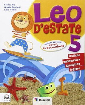 leo d\'estate 5 elem. ital.+mate.+diario di leo