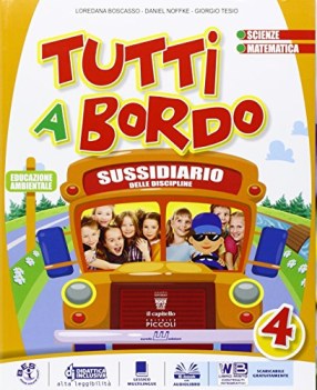 tutti a bordo 4, msuss.mat.sci. (2t) +eb elementari