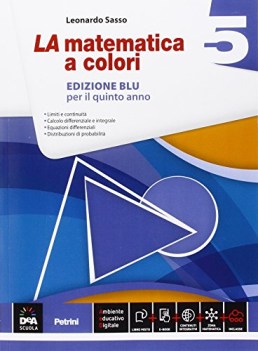 matematica a colori blu 5 +eb matematica ginn.,licei