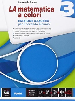 matematica a colori azzurra 3 +eb matematica ginn.,licei