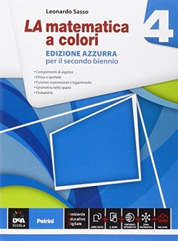 matematica a colori azzurra 4 +eb matematica ginn.,licei