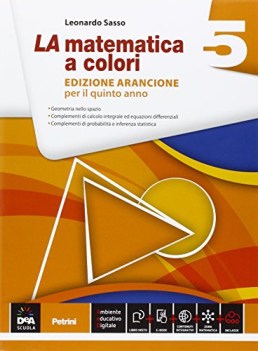 matematica a colori arancio  5 +eb matematica it e ip