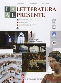 letteratura al presente 1 +commedia +dvd italiano, antologia tr.