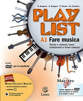 play list (4t) +dvd musica,ed.mus.teatro,cine