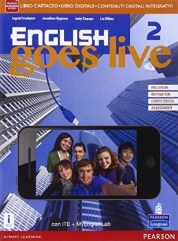 english goes live myenglishlab 2 +eb inglese, grammatica