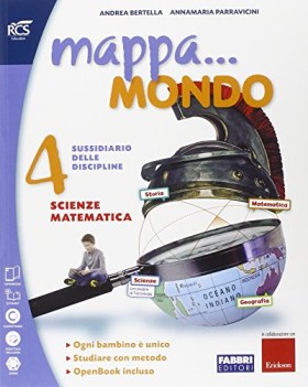 mappa mondo 4 msuss.mat.sci. (2t) elementari