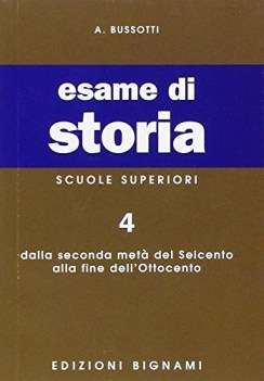 esame di storia 4 per le scuole superiori