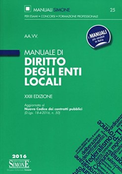 manuale di diritto degli enti locali