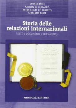 storia delle relazioni internazionali testi e documenti 1815-2003