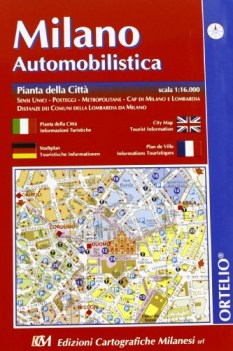 milano automobilistica pianta della citt 116000