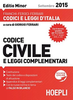 codice civile e leggi complementari EDITIO MINOR