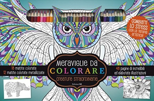 creature straordinarie meraviglie da colorare con gadget